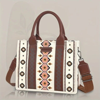 WAN&KELO Tote Bag Western Purses for Women Shoulder Boho Aztec Handbags