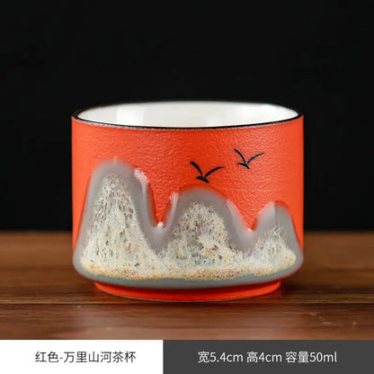 China-Chic Tea Cup Gift Tea Set Single Cup Wine Cup Ceramic Tea Bowl Cup Gift