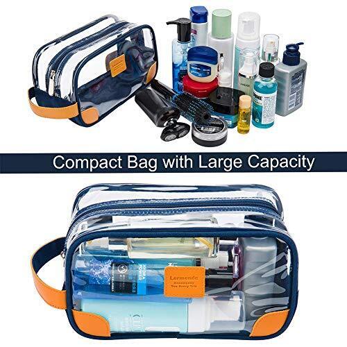 Lermende Toiletry Bag for Men and Women, Mens Blue