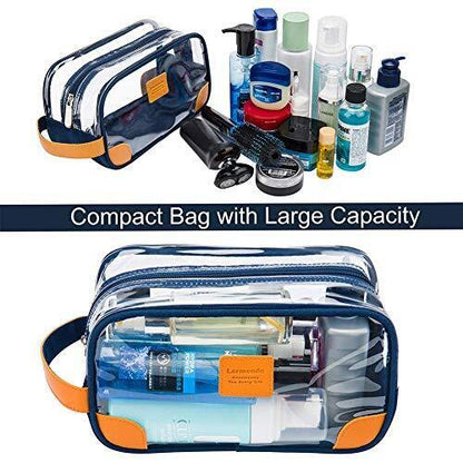 Lermende Toiletry Bag for Men and Women, Mens Blue