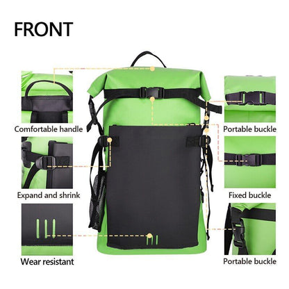 30L Dry Bag Backpack Pack Sack Swimming Rafting Kayaking Floating Sailing