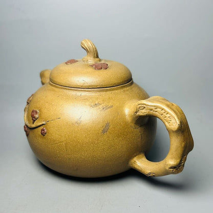 Vintage China Yixing Purple Clay Teapot Zisha Ceremony Nice Plum Blossom Teaware
