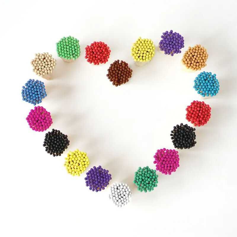 Matches 80Pcs Wood Various Size Colorful Match-Head Safety Lighting Candles Tool