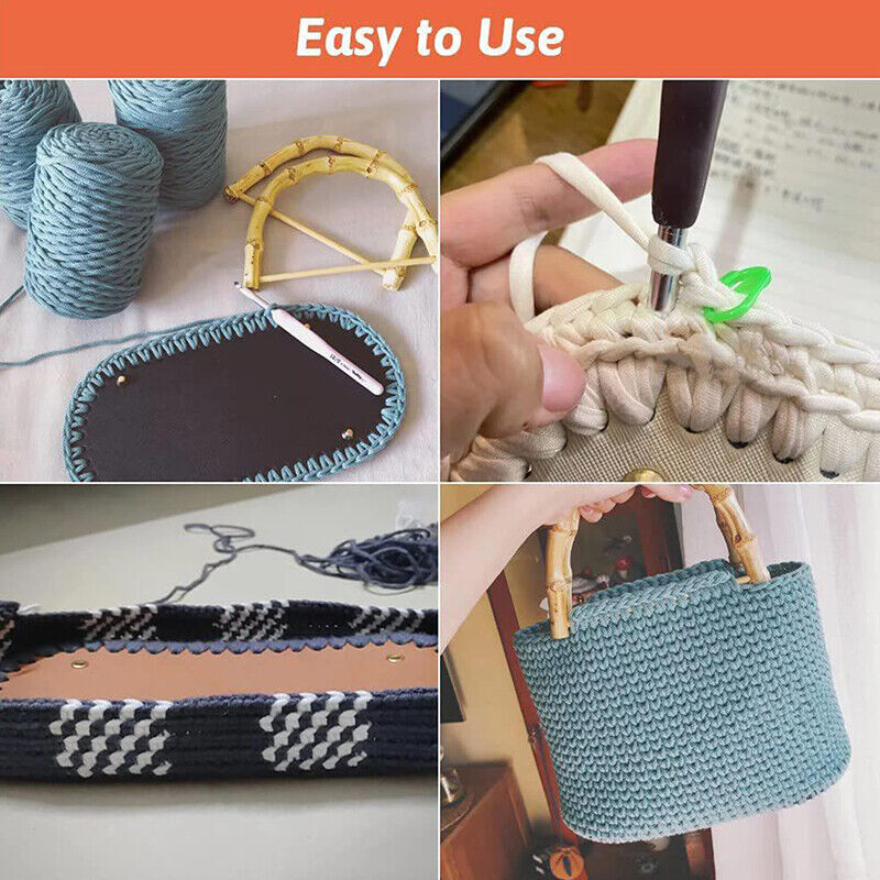 22*10cm Long Bottom for Knitted Bag Leather Bag Base Handmade Bottom With Holes