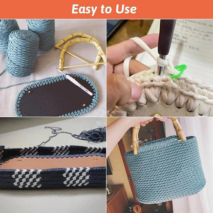 22*10cm Long Bottom for Knitted Bag Leather Bag Base Handmade Bottom With Holes