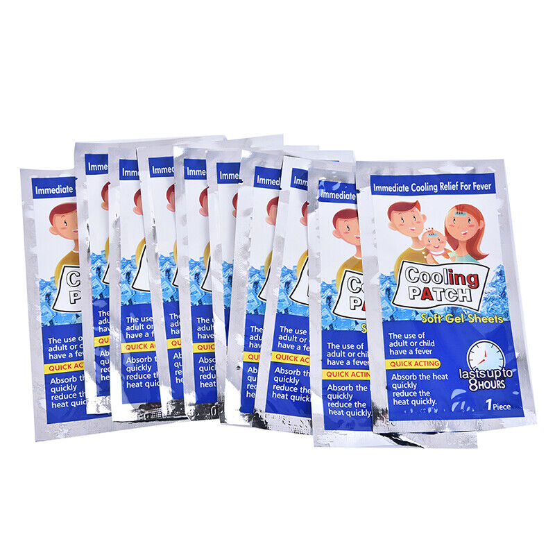 10Pcs/bag Pain Relief Baby Fever Patch Bring Fever Down Cooling Gel for Headache