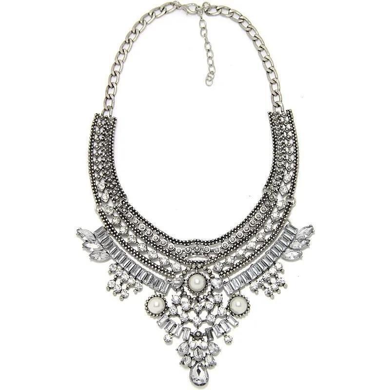 Bohemian Necklace Vintage Choker Ethnic Statement Large Collar Pendant Gypsy