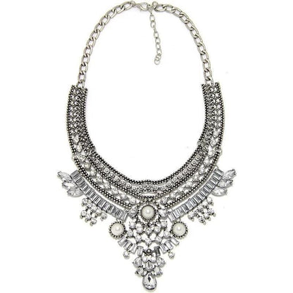 Bohemian Necklace Vintage Choker Ethnic Statement Large Collar Pendant Gypsy