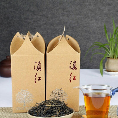 250g 2023 Fengqing Dianhong Black Tea Pine Needle Hong Cha Box Tea