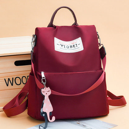 Women's Multicolor Backpack Travel anti-theft Oxford Rucksack Shoulder Bags