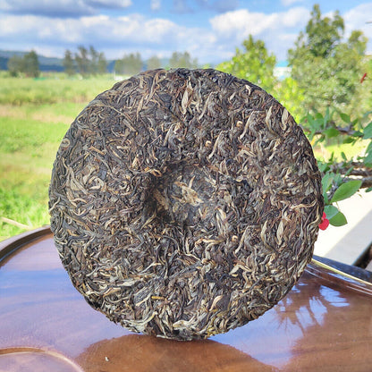 357g/12.59oz Ming Qian Ancient Spring Tea Pu'er Raw Tea Seven Seed Cake Tea