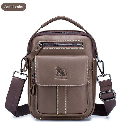 100% Genuine Leather Men's Messenger/Shoulder Bag Small Handbags Crossbody Bags