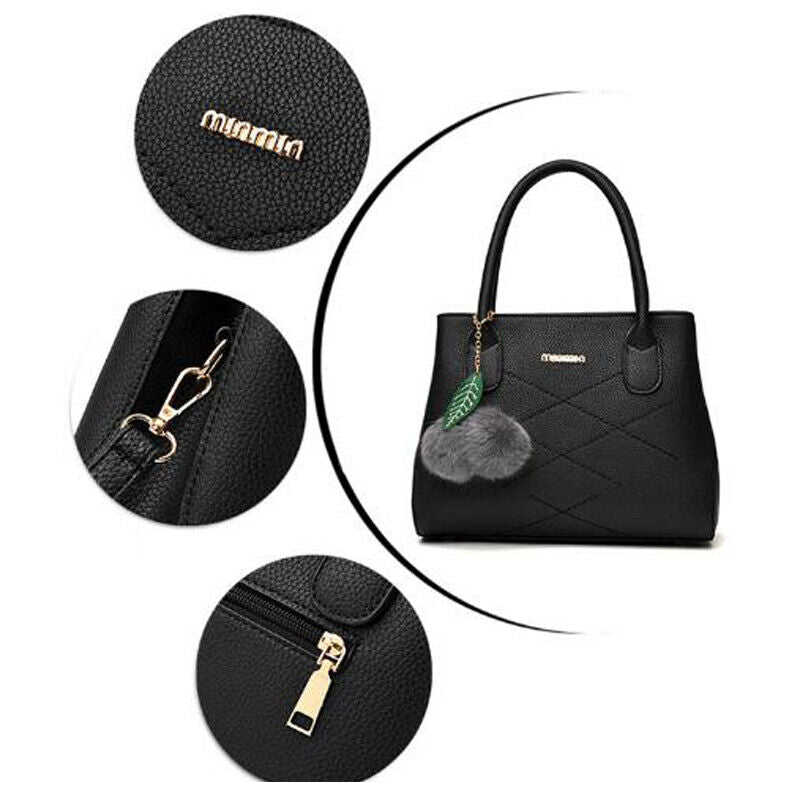 Hot Womens Lady PU Leather Handbag Shoulder Bag Purse Tote Messenger Satchel Bag