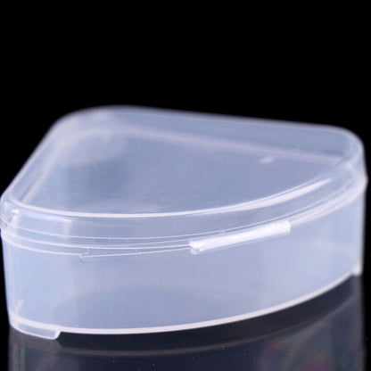 Portable Triangle Sponge Transparent Cosmetic Bag Makeup Puff Box Storage .82