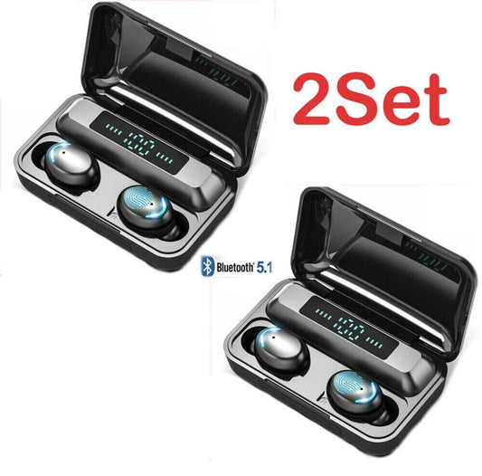 Audifonos Bluetooth 5.0 Inalambricos Auriculares Estereos Para Telefonos (2Pack)