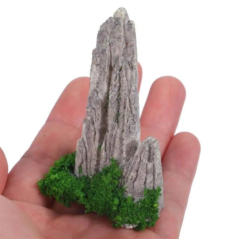 Garden Mini Rockery Ornament 8Pcs Decor Micro Landscape Outdoor Mountain Statues