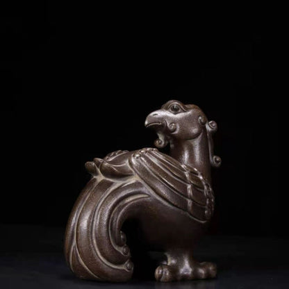 chinese zisha Clay Popular Wealth yixing dragon statue figurines sculpture rare