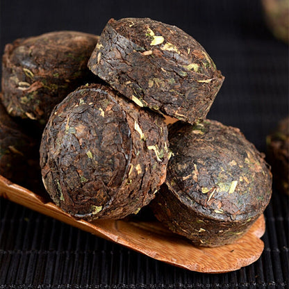 Mini Tea Cake Pu-Erh Ripe Tuocha Golden Bag Pu'er Black Tea Health 200g-