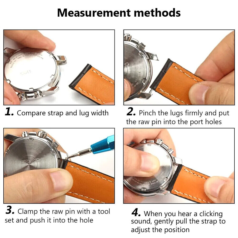 Watch Repair Tool 360Pcs Stainless Steel Straps Band Spring Pin Bar 8-25 10-27mm