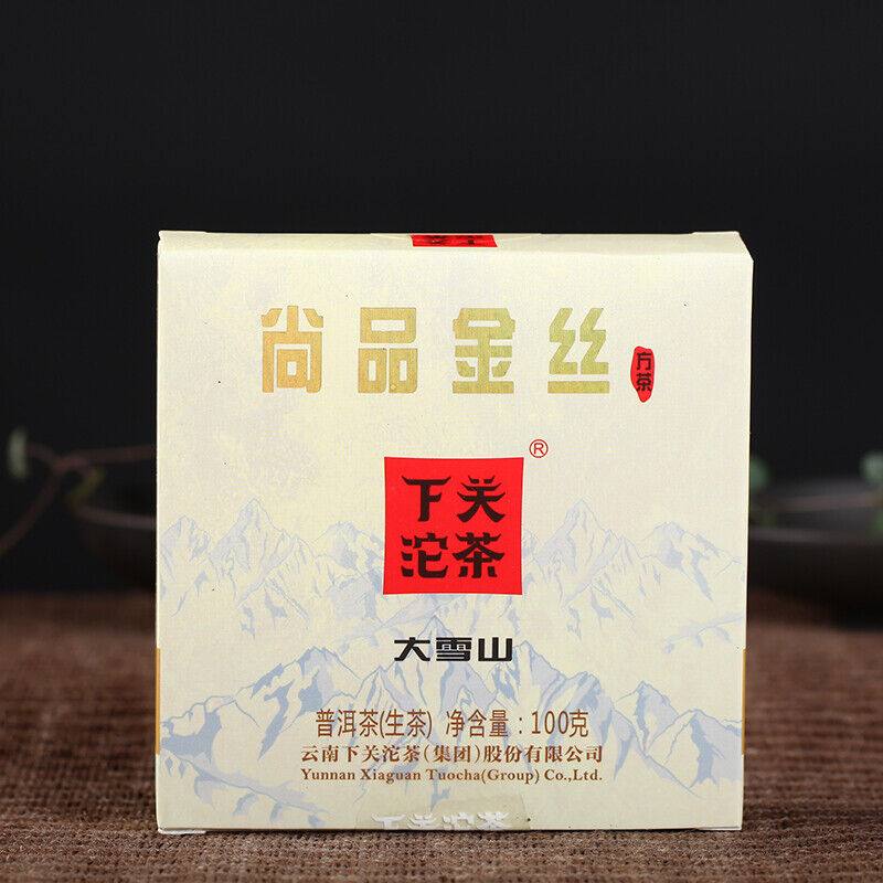 2017 Big Snow Mt. Shang Pin Jin Si Yunnan Xiaguan Raw Pu'er Mini Brick Tea 100g