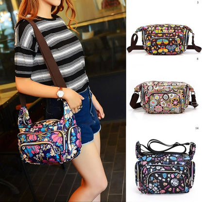 Messenger Crossbody Bag Summer Fashion Print Handbag Casual Bag 25*12*22 CM 1PC