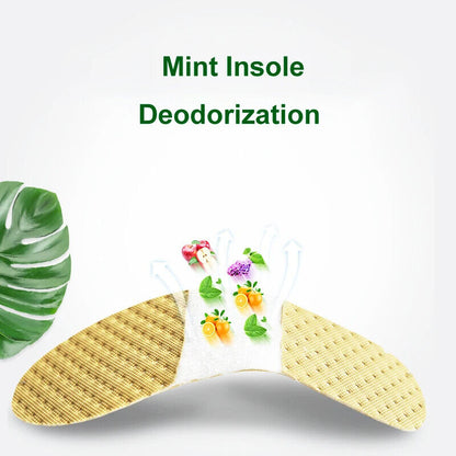 Men Women Shoes Pad Mint Deodorization Insoles Breathable Soft Comfortable Soles