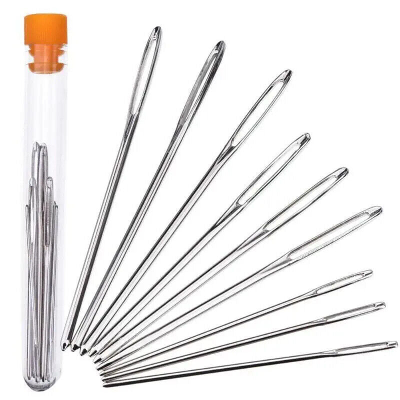 9-20Pcs Leather Sewing Needles Awl Shoe Repair Stitching Tool Sewing Accessories