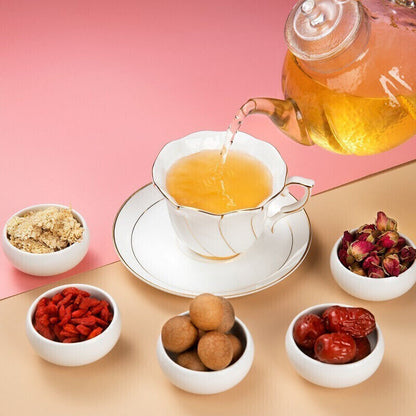 同仁堂内廷上用桂圆红枣玫瑰茶 桂圆红枣养生茶120g TongRenTang Gui Yuan Red Date Rose Health Tea