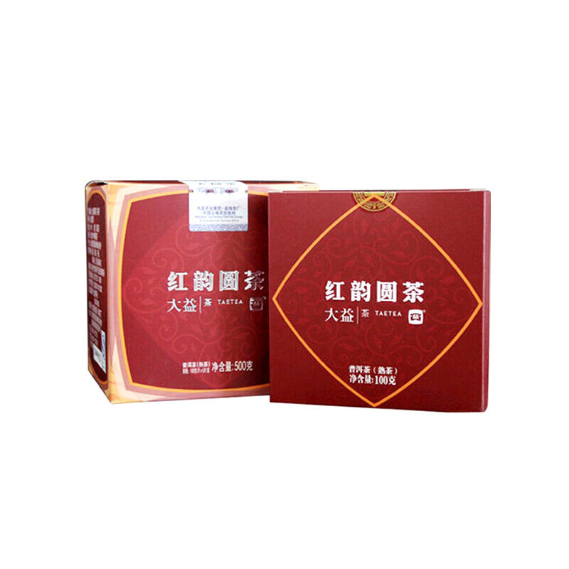 TAETEA Red Aura Round Cake * 2018 Yunnan Dayi Puer Pu-erh Ripe Pu'er Tea Cake