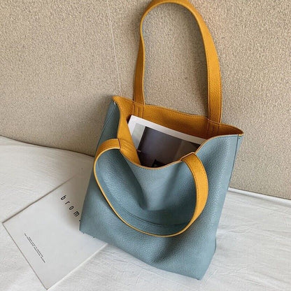 Ladies Handbag Shoulder Bag Versatile Double-sided Tote Bag Underarm Bag