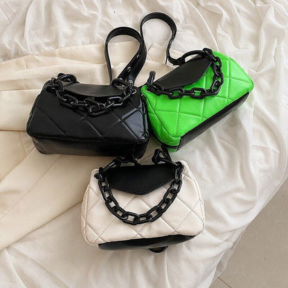 Tote Bag PU Leather Quilted Women's Handbag Shoulder Crossbody Bags