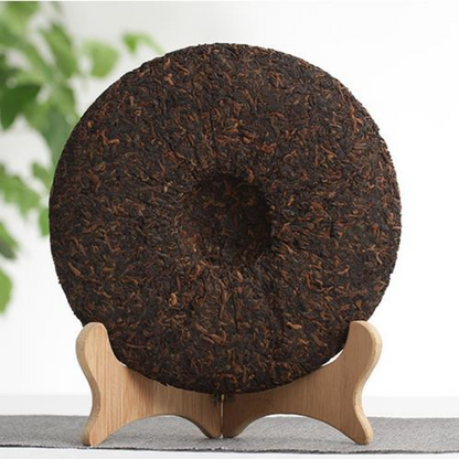 357g Yunnan Cooked Puerh Tea Cake Banzhang Age P-erh Ripe Tea Organic Pu'er Tea