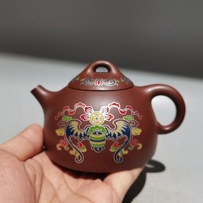 Chinese Yixing Zisha Clay Handmade Exquisite phoenix shape Teapot 品名：凤鸣壶 低款：周桂珍