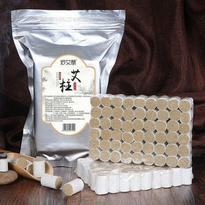 108pcs/bag 5Year Moxa Cone Roll Stick Moxibustion Health Care Moisture-proof Bag