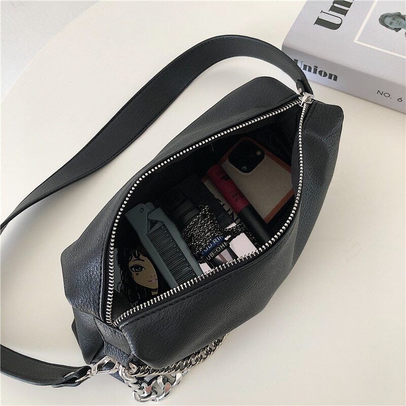 Women Bag Leather Shoulder Crossbody bags Pouch Solid Color ladies Handbags