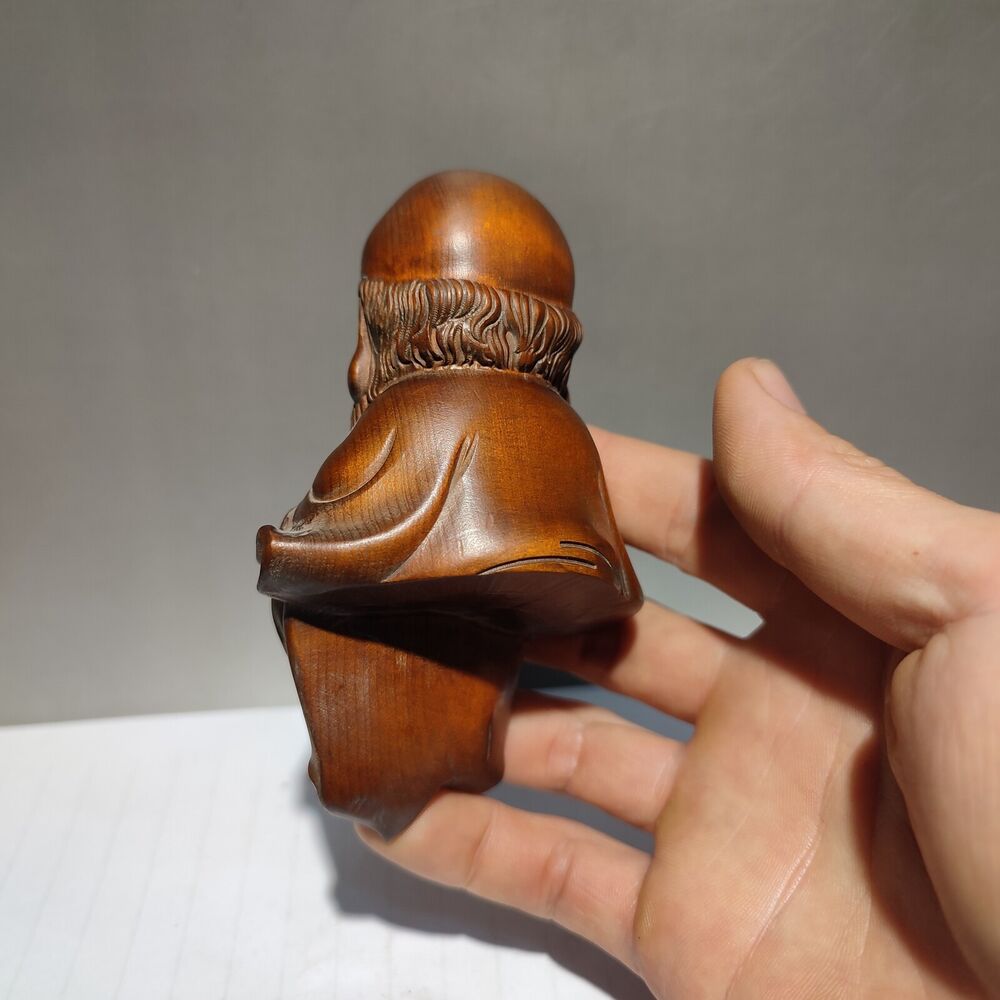 put edge buddha statue gift sculptures home decor wood wooden carved figure art
