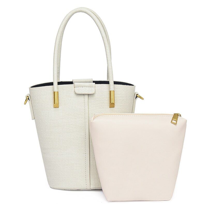 2piece/set Cowhide Women's Handbags Ladies Tote Women Shoulder Crossbody Bag