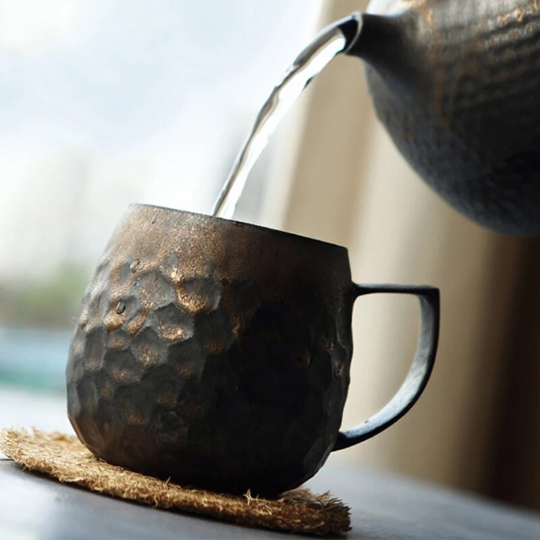 Bronze Ceramic Coffee Tea Mugs Cup Pottery Tea Cup