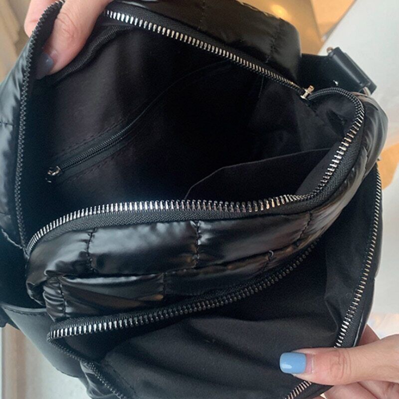 Space Cotton Shoulder Bags Women Winter Crossbody Down Bag Handbag Shoulder Pack