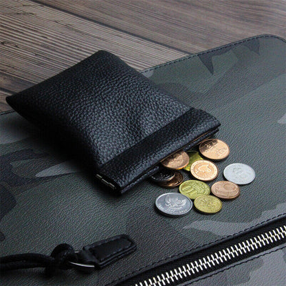 Pu Leather Coin Purse Women Men Mini Short Wallet Bag Key Headphone Card Hol-ca