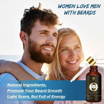 Beard Growth Essential Oil Natural Effective Thicken More Beard Nourishing