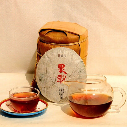 Kokang Puerh Ripe Tea Chen Xiang Puerh Ripe Tea Cake 100g/3.52oz