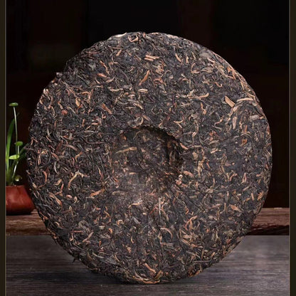 357g Yunnan 2004 Menghai 7542 Pu-erh Sheng Tea Qizi Pu'er Cake Tea Raw Puerh Tea