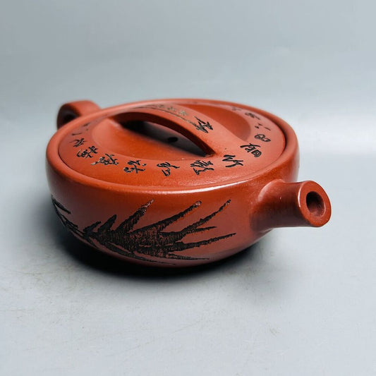 Vintage Chinese Yixing Purple Clay Teapot Zisha Ceremony Collectible Small Rare