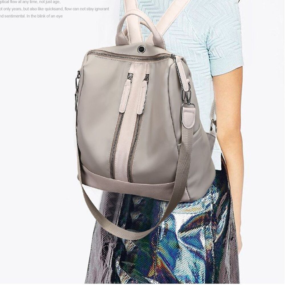 Women Girls Waterproof Leather Backpack Travel Shoulder Rucksack School Book Bag