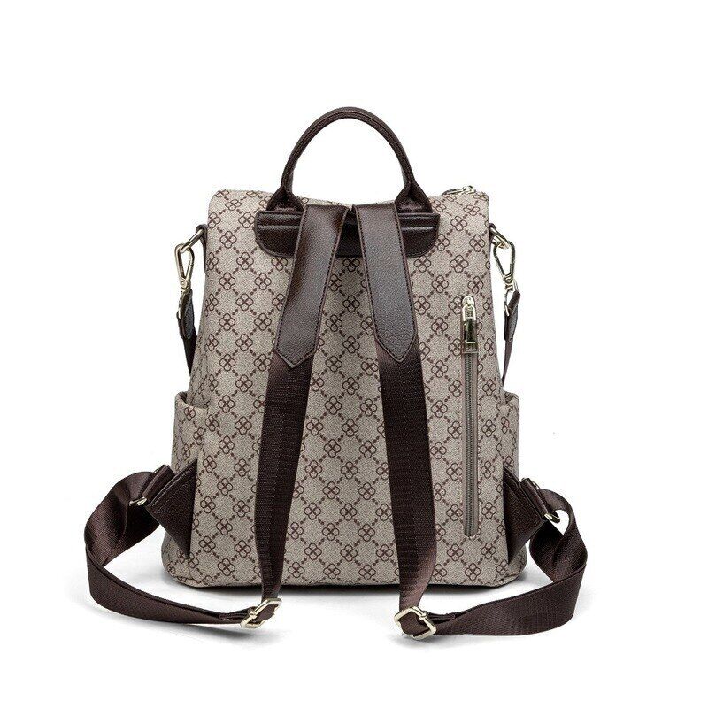 Women Pack Bag Bags Brand Design Monogram Anti-theft Backpack Girl Printing