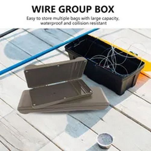 Plastic Carp Fishing Box Large Capacity Swivels Hooks Fishing Lures Box Portable