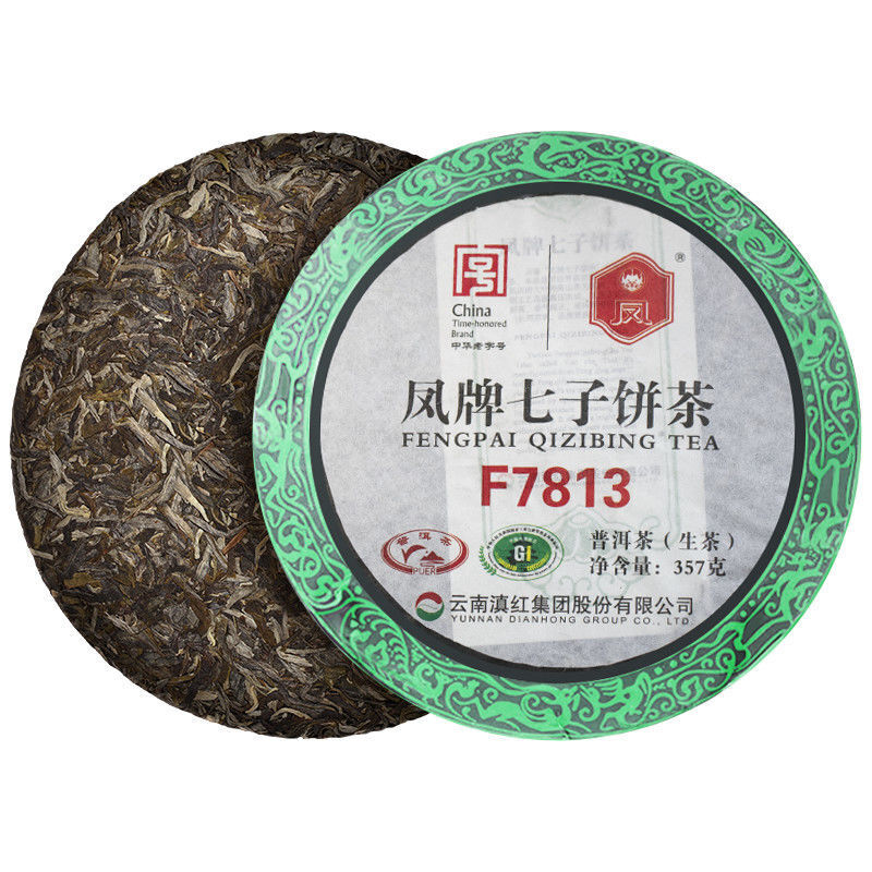 FENGPAI Qizibing Tea F7813 Pu-erh Tea Cake 357g Raw Puer Feng Qing Pu Er Tea