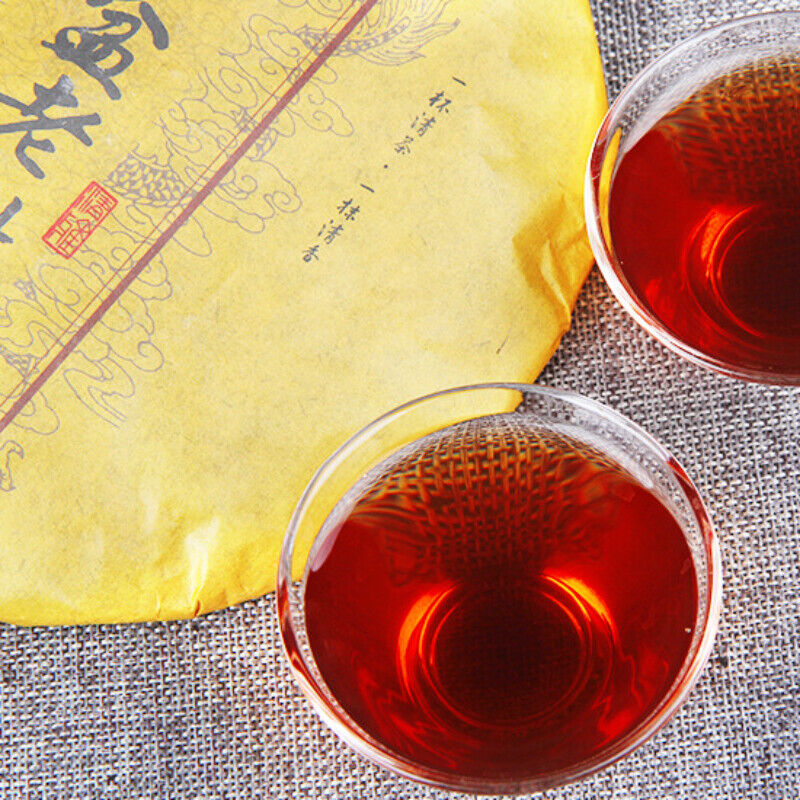 Yunnan Old Tree Puer Tea Early Spring Black Tea Ripe Puer Tea 357g Healhty Drink