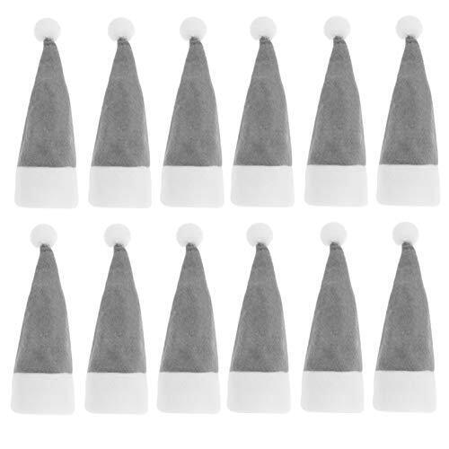 DOITOOL 24pcs Christmas Cutlery Set Tableware Bag 12x6x0.5cm, Grey